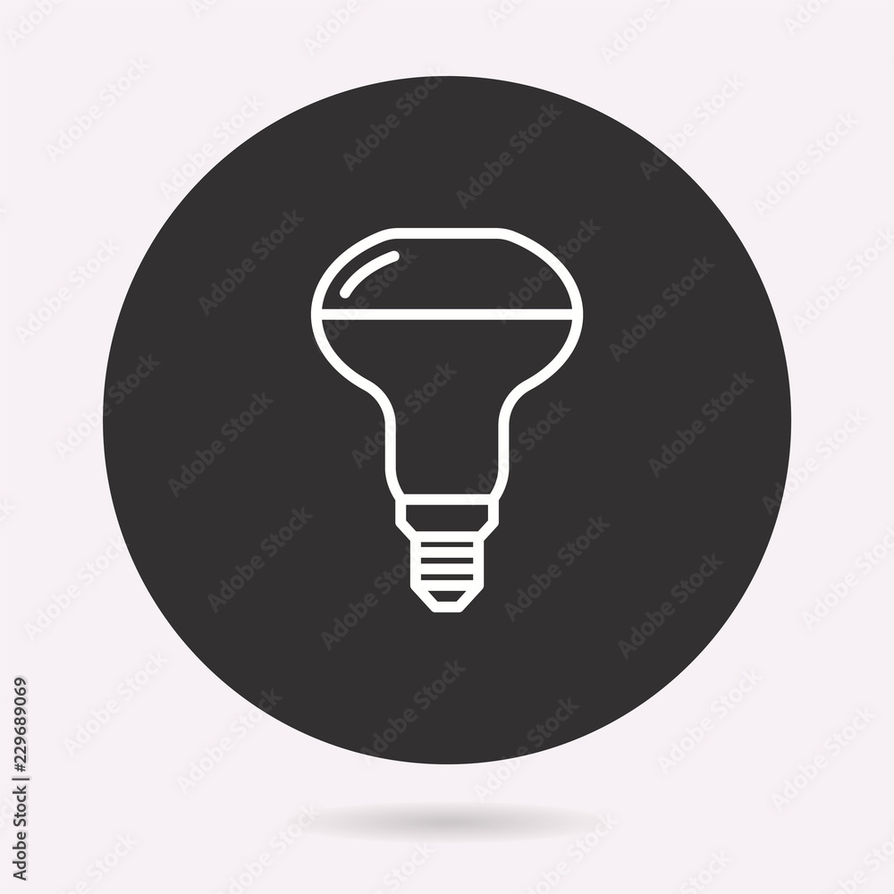 Lighting - vector icon. Illustration isolated. Simple pictogram. Lighting - vector icon. Illustration isolated. Simple pictogram.