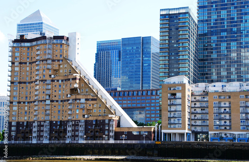 I docks di Londra sul Tamigi