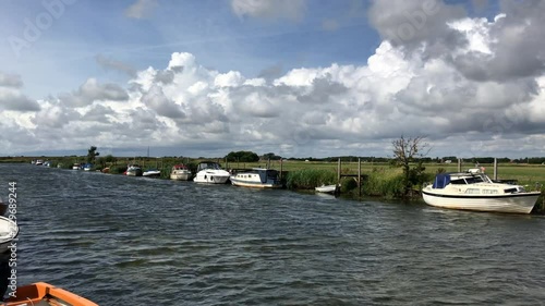 Ribe River. Ribe ?. Old urban coast. Taken in Denmark. photo