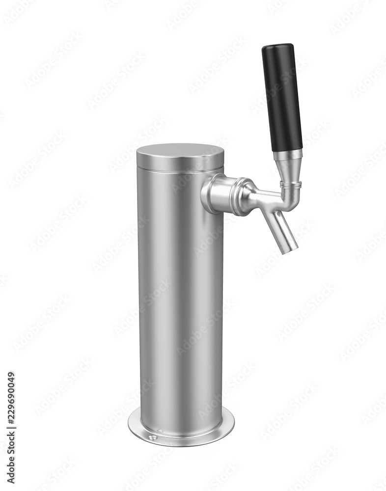 Draught Beer Tap Isolated Draught Beer Tap Isolated