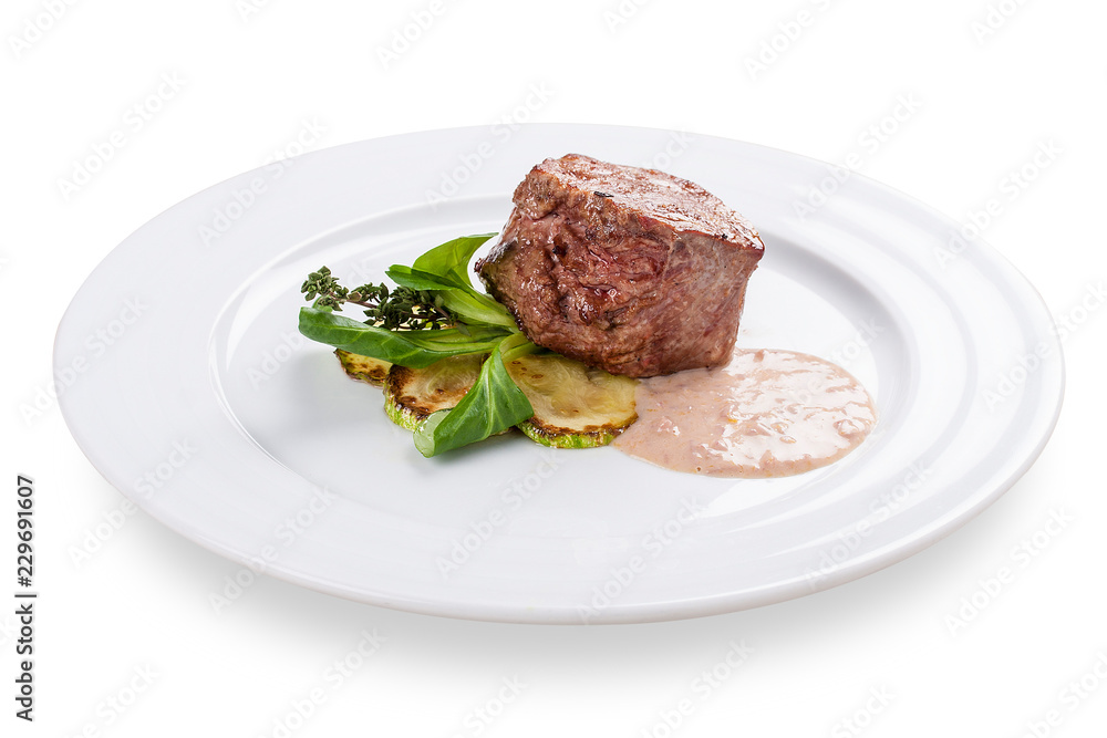 Veal steak in Florentine style Veal steak in Florentine style