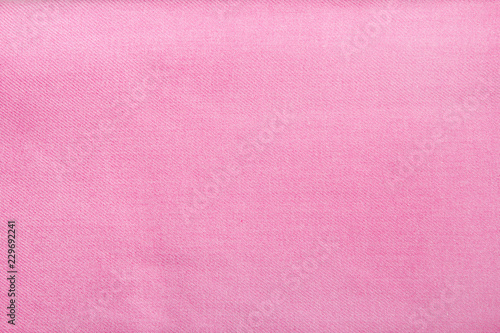 Texture of pink fabric.