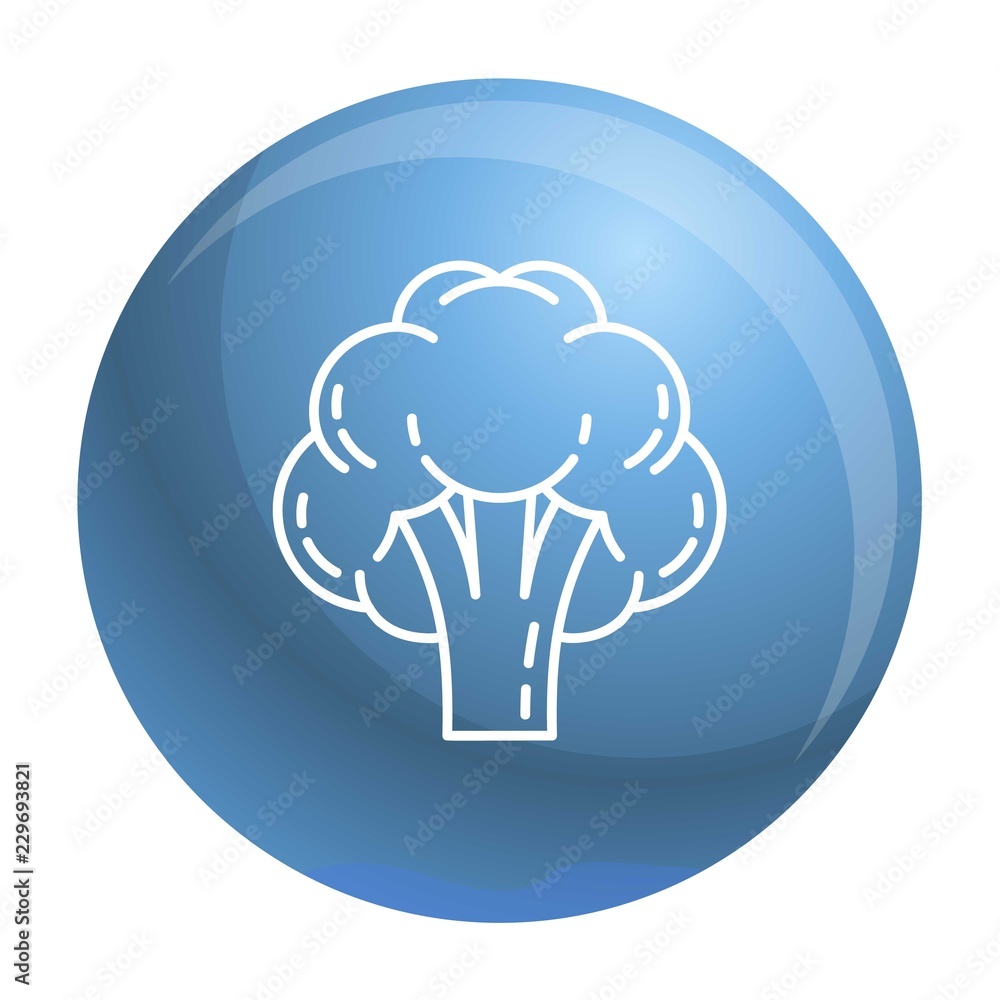 Broccoli icon. Outline broccoli vector icon for web design isolated on white background Broccoli icon. Outline broccoli vector icon for web design isolated on white background