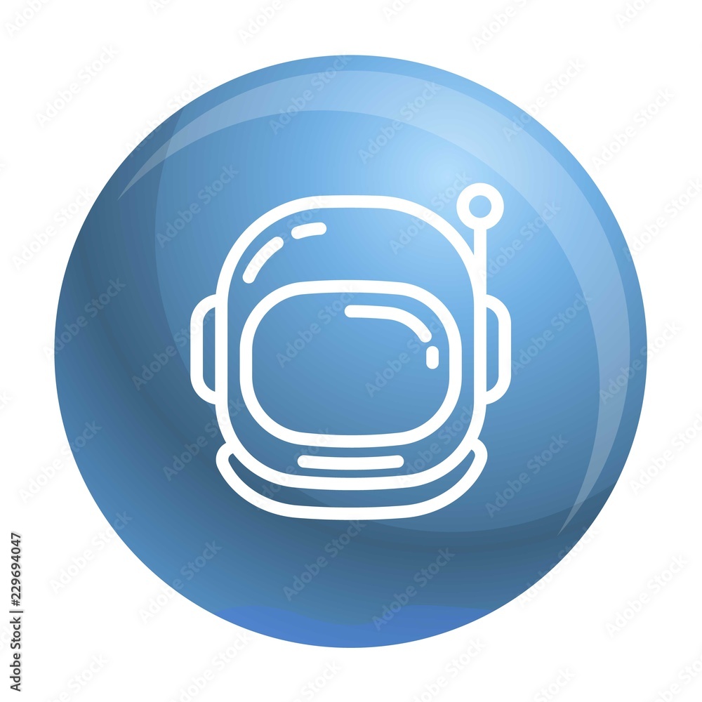 Astronaut helmet icon. Outline astronaut helmet vector icon for web design isolated on white background Astronaut helmet icon. Outline astronaut helmet vector icon for web design isolated on white background