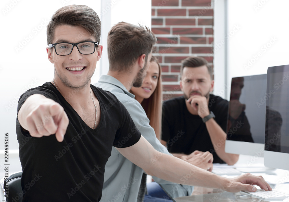 Successful businessman working at the office Successful businessman working at the office