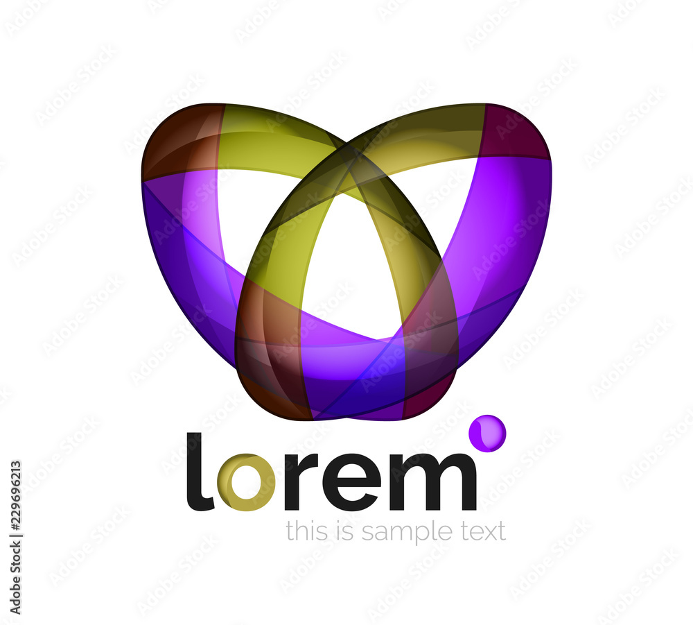 Logo, abstract geometric icon Logo, abstract geometric icon