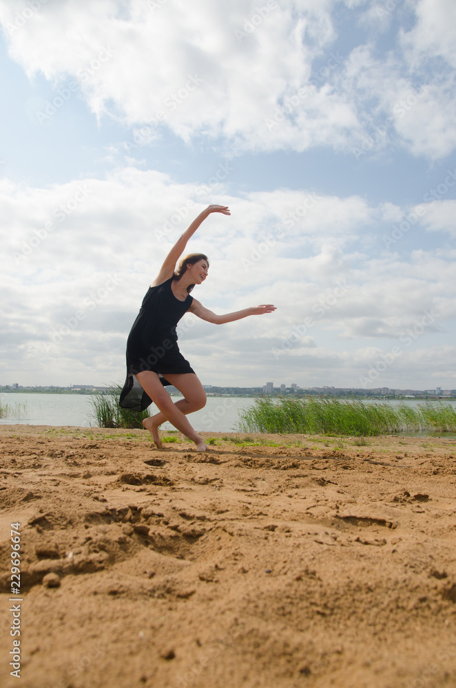 beautiful girl on the beach