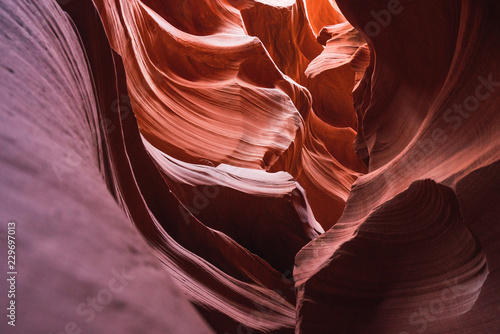View of bright Antelope Canyon