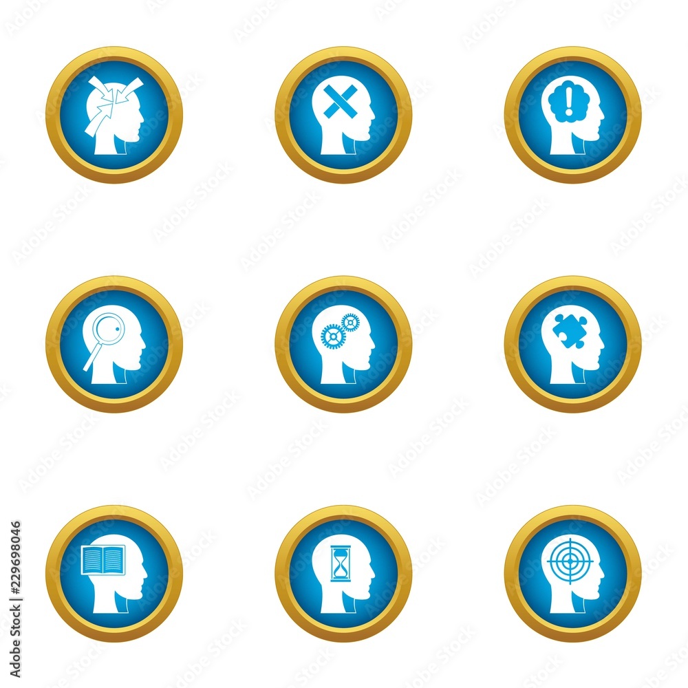 Smart choice icons set. Flat set of 9 smart choice vector icons for web isolated on white background