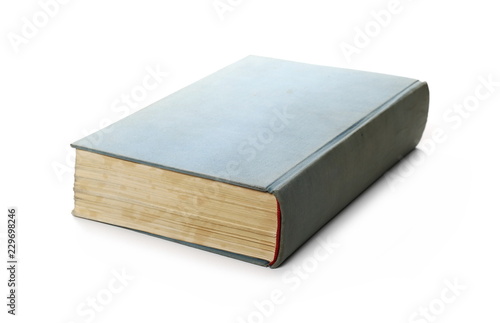 Old big book isolated on white background