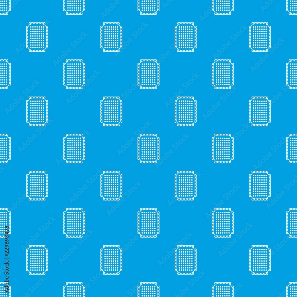 Foot sponge pattern vector seamless blue repeat for any use