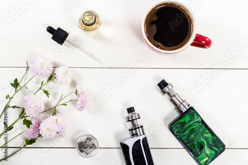 Still life with vape devices