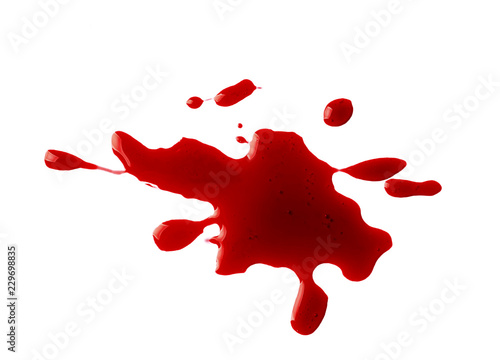 Blood splashes on white bac...