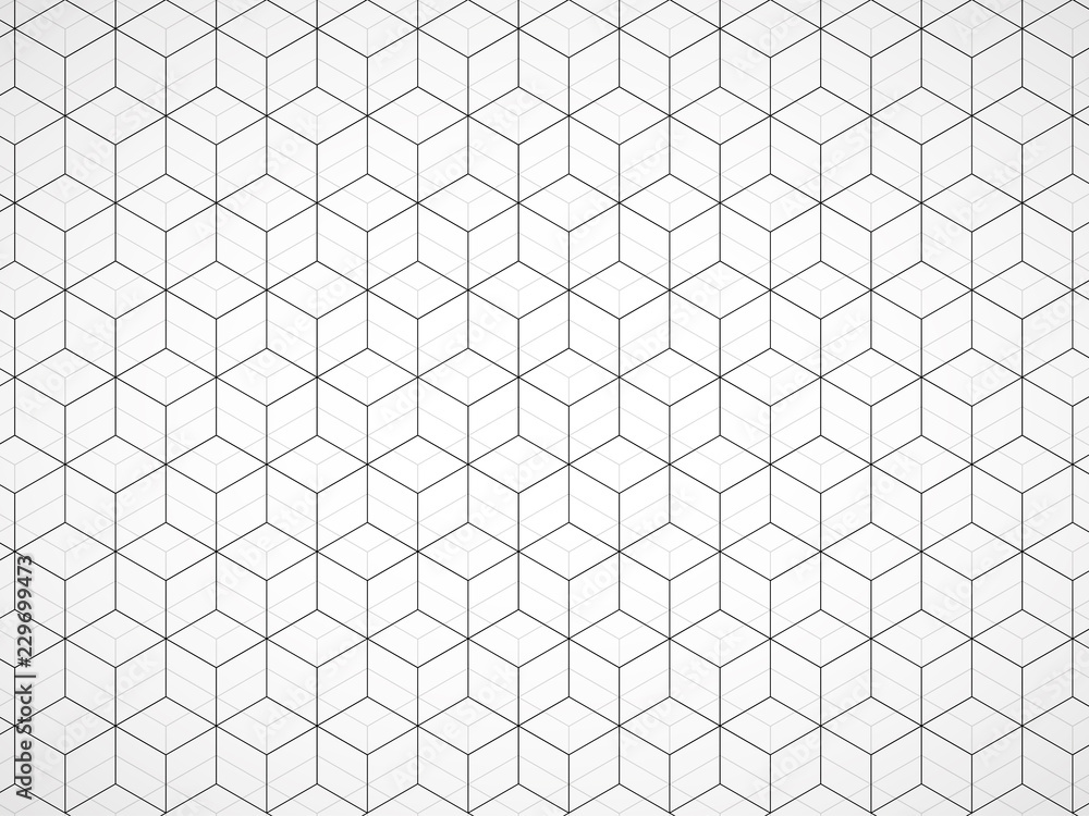 Abstract geometric background with cubes. Geometrical concept with lines Abstract geometric background with cubes. Geometrical concept with lines