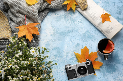 Composition with cup of del...