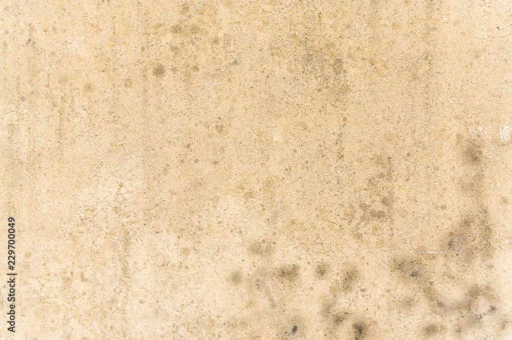 verwitterte und schmutzige Fassade aus Betonputz als Hintergrund, weathered and dirty facade of concrete plaster as a background verwitterte und schmutzige Fassade aus Betonputz als Hintergrund, weathered and dirty facade of concrete plaster as a background