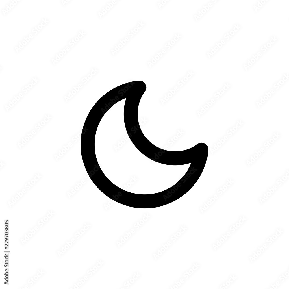 Moon vector icon isolated on background. Trendy sweet symbol. Pixel perfect. illustration EPS 10. Moon vector icon isolated on background. Trendy sweet symbol. Pixel perfect. illustration EPS 10.