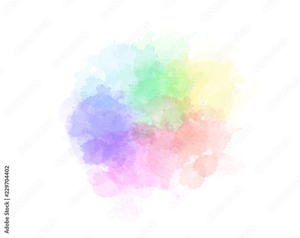 Watercolor colorful abstract background