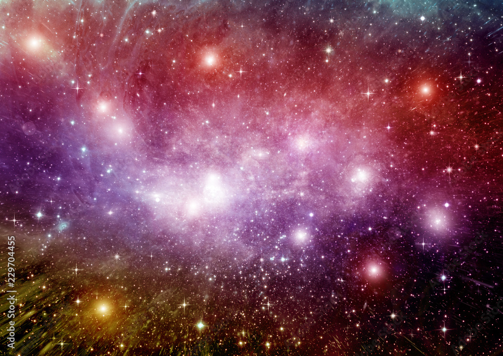 Fototapeta premium galaxy in a free space