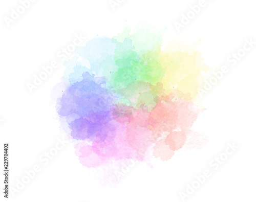 Watercolor colorful abstract background