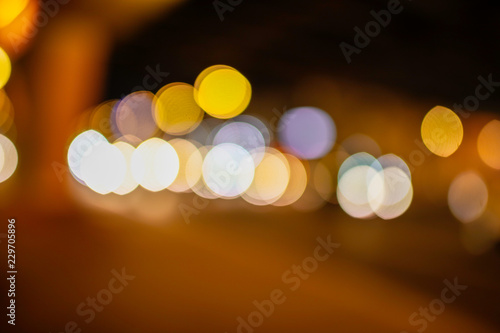 Bokeh city at night as an abstract background © schankz