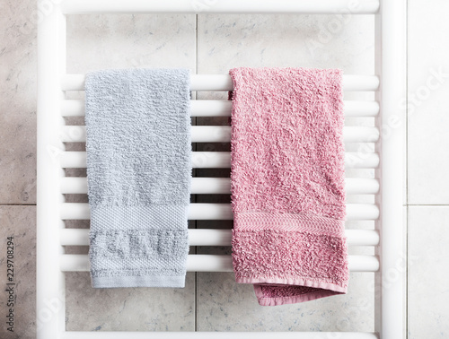 Towels on heater