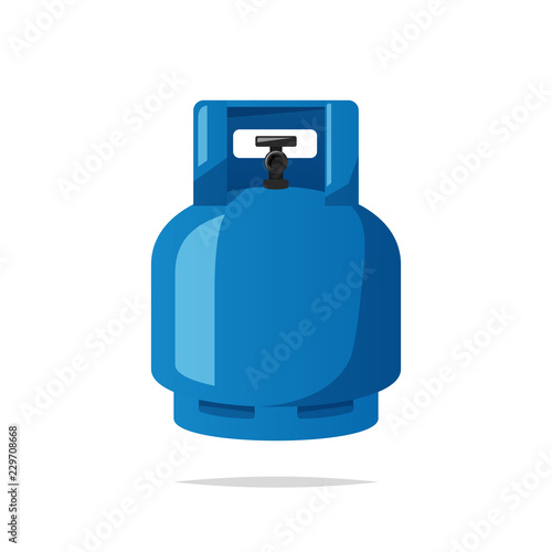 Small propane gas tank vector isolated