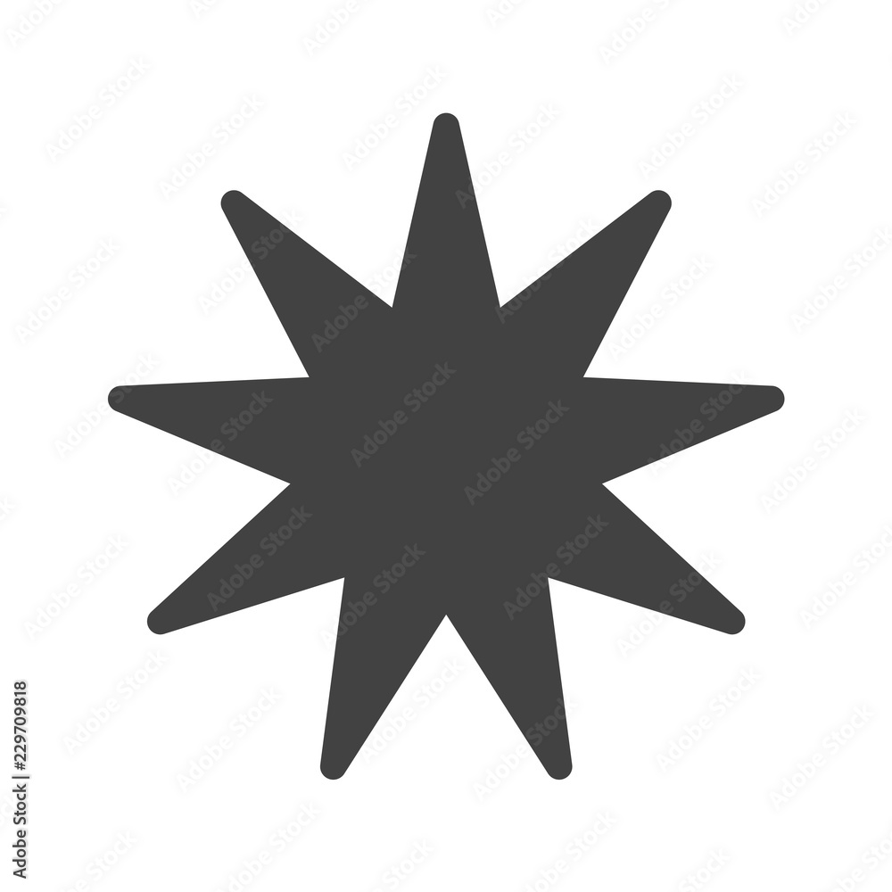 Star Icon. Vector Shape.
