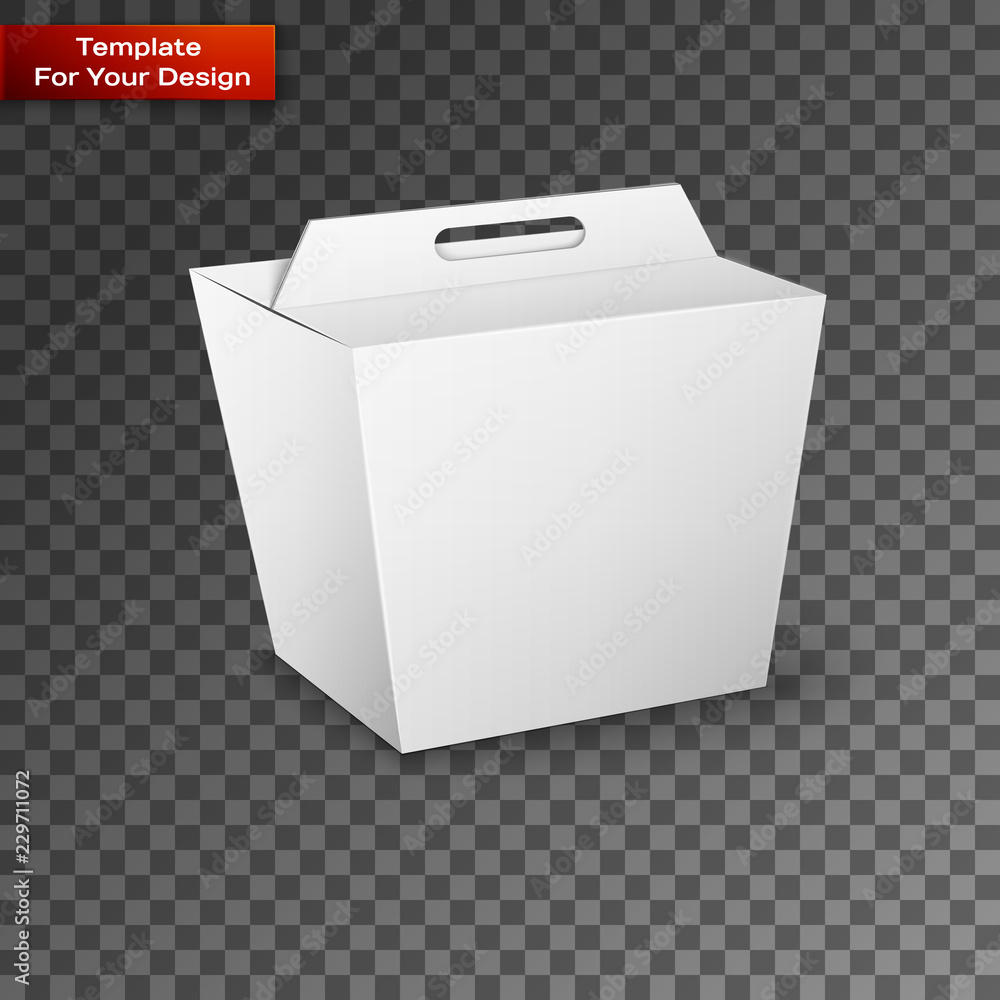 White Product Package Box Illustration Isolated On White Product Package Box Illustration Isolated On