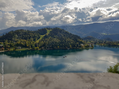 Over lake Bled