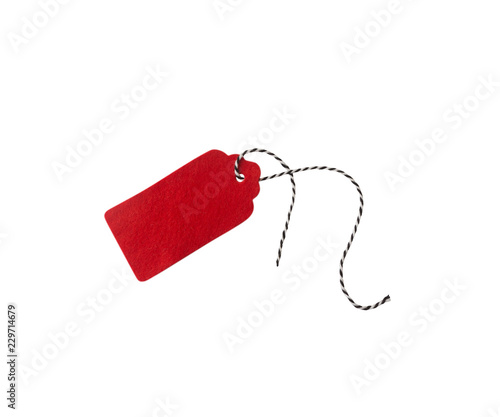 Gift tags isolated on white background. Sale labels. Price tags.