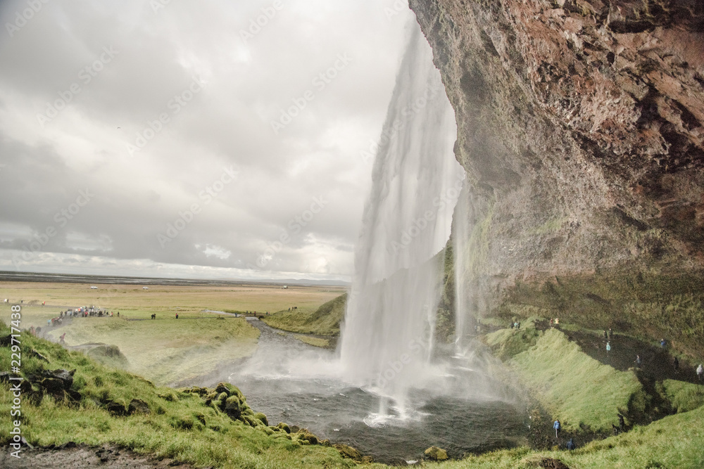 Wasserfall, Island, iceland