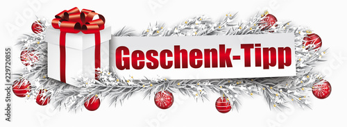 Weihnachten Banner Geschenk-Tipp