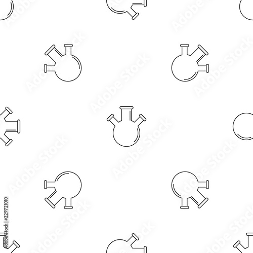 Triple flask pattern seamless vector repeat geometric for any web design