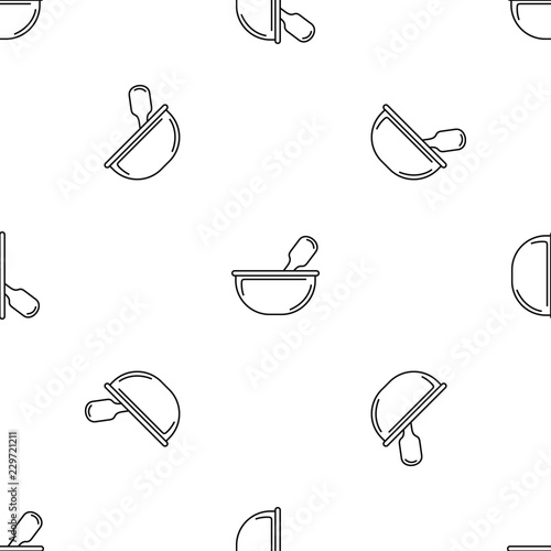 Chemical bowl pattern seamless vector repeat geometric for any web design
