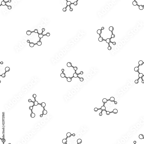 Molecule formula pattern seamless vector repeat geometric for any web design photo