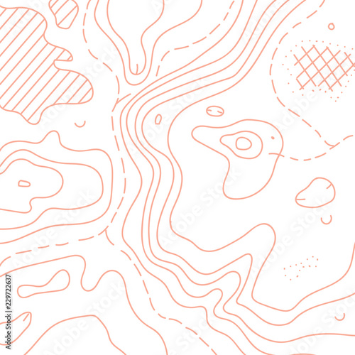 Vector illustration of topographic map