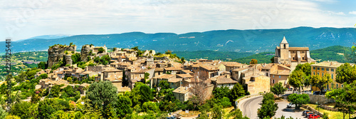 Panorama of Saignon village in Provence, France