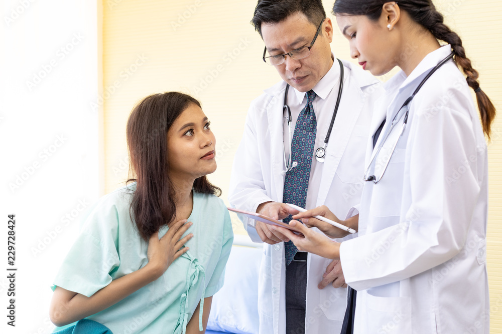 Fototapeta premium Patient worry about health situation