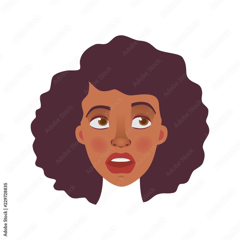 face of African woman face of African woman
