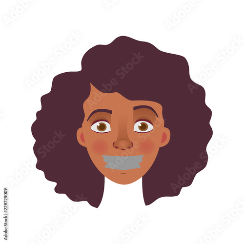 face of African woman