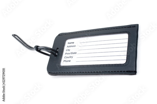 Leather Effect Luggage Tag