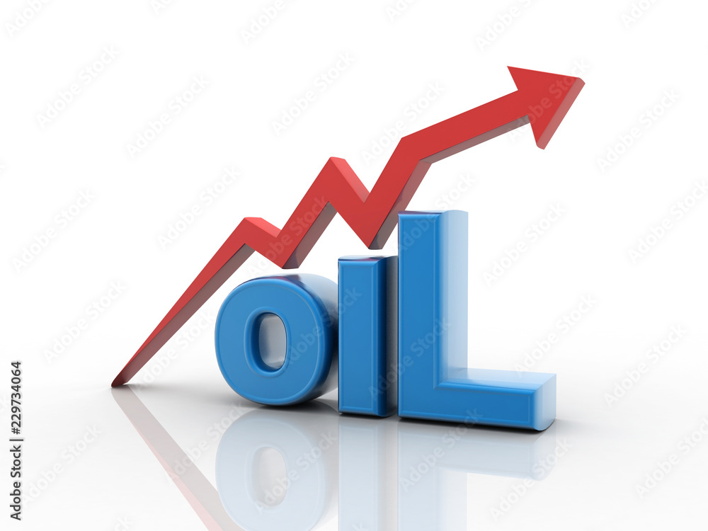 3D rendering oil text with graph
3D rendering oil text with graph