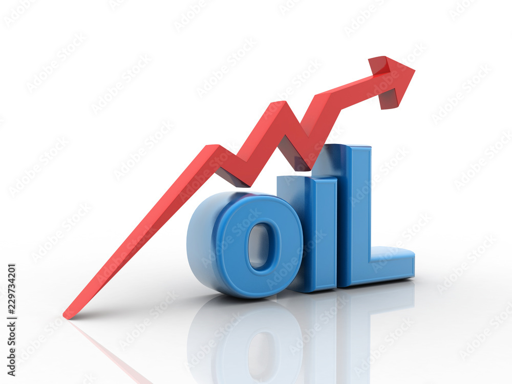 3D rendering oil text with graph
3D rendering oil text with graph