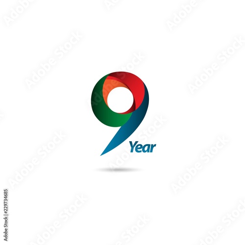 9 Year Anniversary Vector Template Design Illustration Free Download 9 Year Anniversary Vector Template Design Illustration - GFXLoad