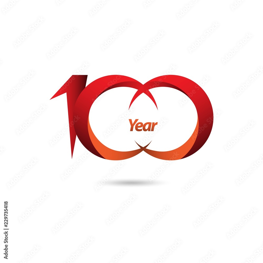 100 Year Anniversary Vector Template Design Illustration 100 Year Anniversary Vector Template Design Illustration