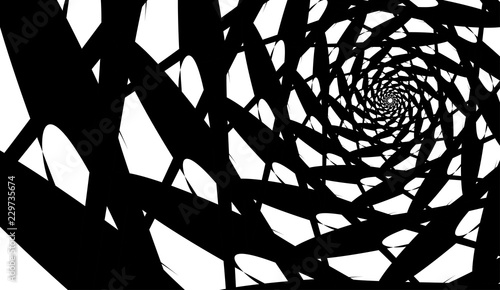 abstract spiral on a white background object