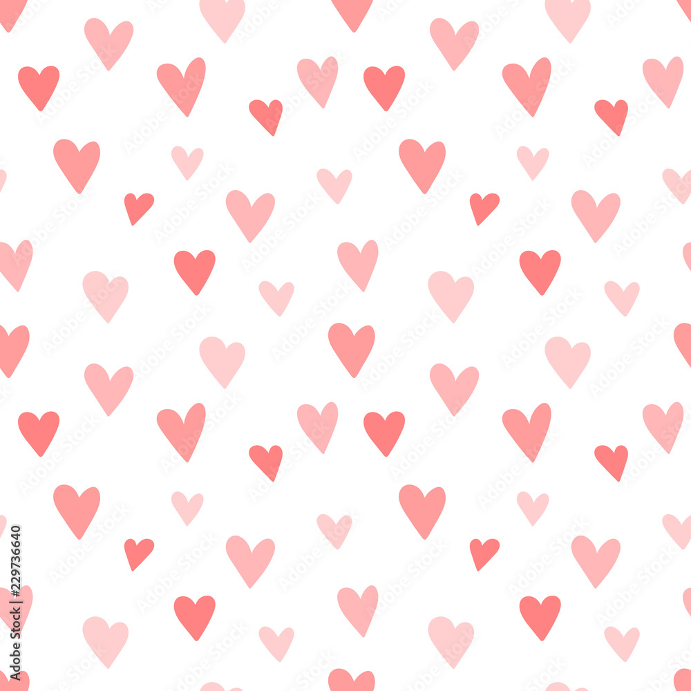 Valentine Day Pink Hearts Geometric Seamless Background , Pattern , Texture  for wrapping paper , cards , invitation , banner and decoration Stock  Vector Image & Art - Alamy