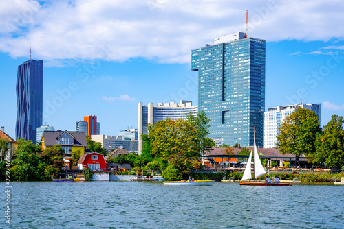 Wien, an der Donau mit Donau-City photo