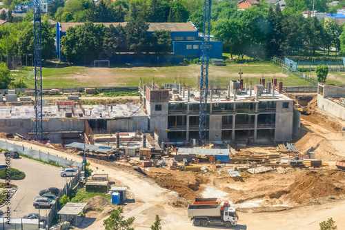 Construction site of new residential building © ihorbondarenko